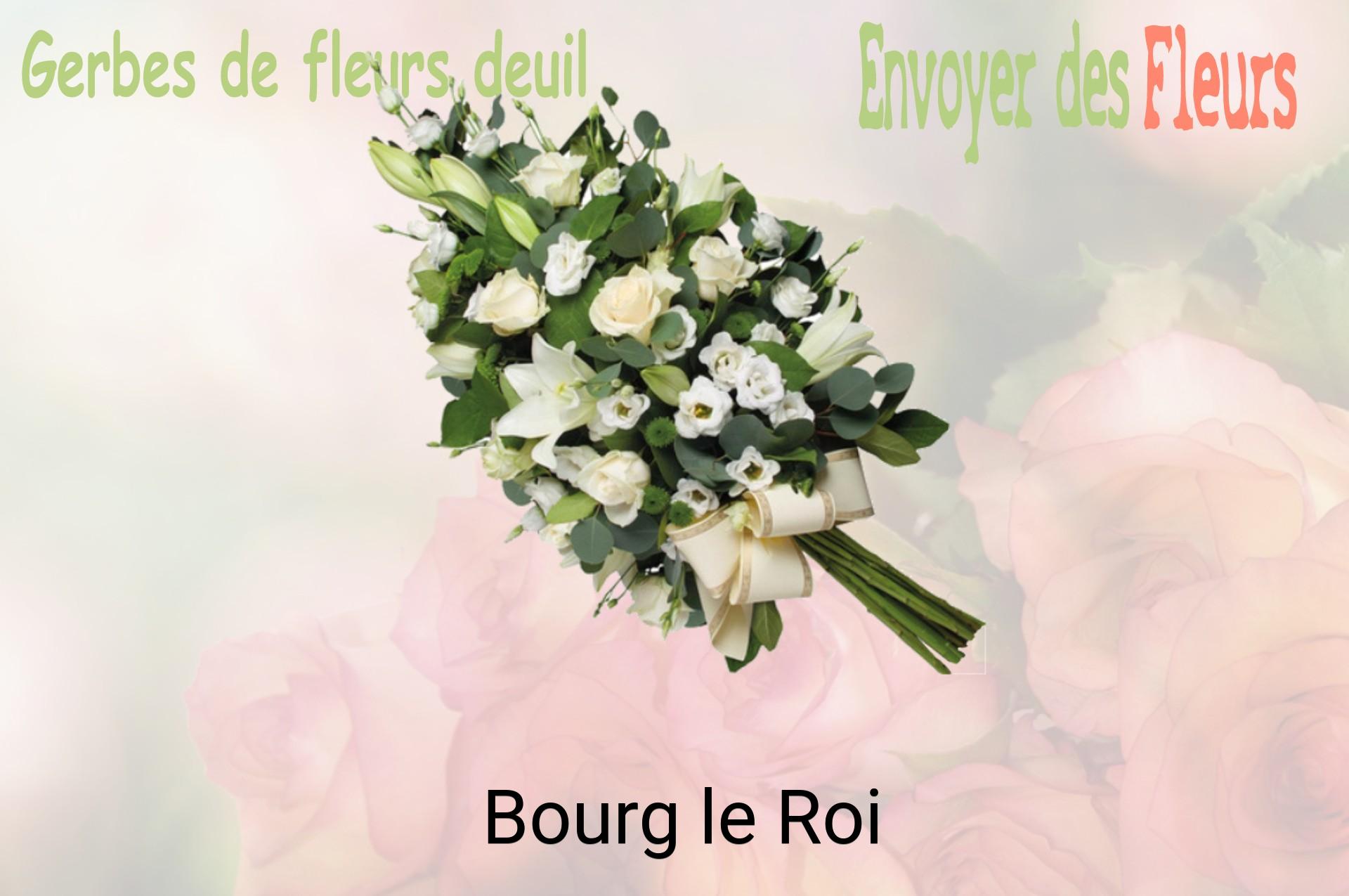Gerbe de fleurs de deuil livrée à Bourg-le-Roi